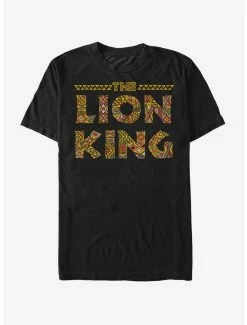 Movies Disney The Lion King Tribal Print Logo T-Shirt