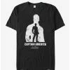Movies Marvel Avengers: Infinity War Captain America Silhouette T-Shirt