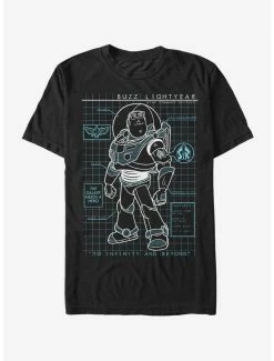 Movies Disney Toy Story Buzz Lightyear Schematic T-Shirt