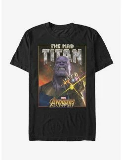 Movies Marvel Avengers: Infinity War Mad Titan Thanos T-Shirt