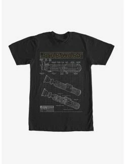 Movies Star Wars Lightsaber Schematics T-Shirt