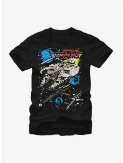 Movies Star Wars Classic Millennium Falcon And X-Wing T-Shirt