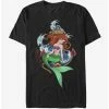 Movies Disney Little Mermaid Ariel Anchor T-Shirt