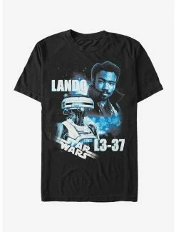 Movies Star Wars Lando And L3-37 Name T-Shirt