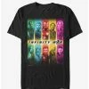 Movies Marvel Avengers: Infinity War Hero Rainbow Panel T-Shirt