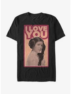 Online Exclusives Star Wars Princess Leia Quote I Love You T-Shirt