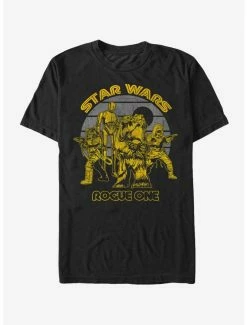 Movies Star Wars Retro Rebel Death Star Print T-Shirt