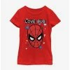Online Exclusives Marvel Spider-Man Love Bug Youth Girls T-Shirt