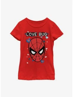 Online Exclusives Marvel Spider-Man Love Bug Youth Girls T-Shirt