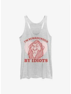 Online Exclusives Disney The Lion King Scar Surrounded Valentine Womens Tank Top