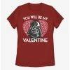 Online Exclusives Star Wars Darth Vader Valentine Womens T-Shirt