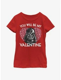 Online Exclusives Star Wars Darth Vader Valentine Youth Girls T-Shirt