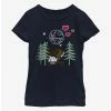 Online Exclusives Star Wars Leia Han Valentine Youth Girls T-Shirt