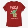 Online Exclusives Star Wars Yoda One For Me Yoda Cute Womens T-Shirt