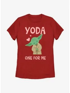 Online Exclusives Star Wars Yoda One For Me Yoda Cute Womens T-Shirt