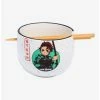 Television Demon Slayer: Kimetsu No Yaiba Tanjiro Kamado Ramen Bowl With Chopsticks