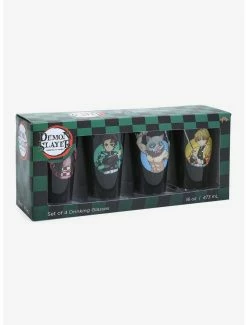 Television Demon Slayer: Kimetsu No Yaiba Circular Character Portraits Pint Glass Set -Boxlunch Store 16698517 av4
