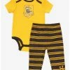 Online Exclusives Harry Potter Hufflepuff Crest Infant One-Piece And Leggings Set - BoxLunch Exclusive