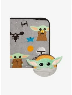 Online Exclusives Star Wars The Mandalorian Grogu Pillow And Blanket Set
