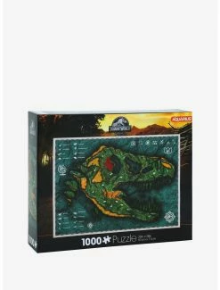 Online Exclusives Jurassic World T-Rex Map 1000-Piece Puzzle