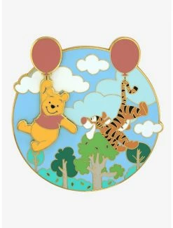 Online Exclusives Loungefly Disney Winnie The Pooh Tigger & Pooh Bear Balloon Limited Edition Enamel Pin - BoxLunch Exclusive