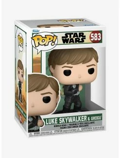 Television Funko Pop! Star Wars: The Book Of Boba Fett Luke Skywalker & Grogu Vinyl Bobble-Head -Boxlunch Store 19658255 av1
