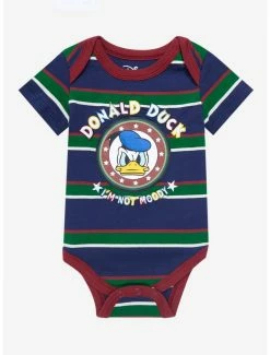 Online Exclusives Disney Donald Duck Moody Striped Infant One-Piece - BoxLunch Exclusive