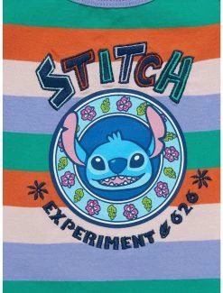 Online Exclusives Disney Lilo & Stitch Experiment 626 Striped Infant One-Piece - BoxLunch Exclusive -Boxlunch Store 19680002 av2
