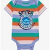 Online Exclusives Disney Lilo & Stitch Experiment 626 Striped Infant One-Piece - BoxLunch Exclusive