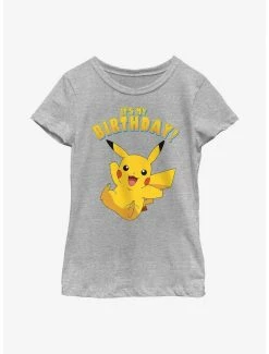 Online Exclusives Pokemon Pikachu Birthday Party Youth Girls T-Shirt